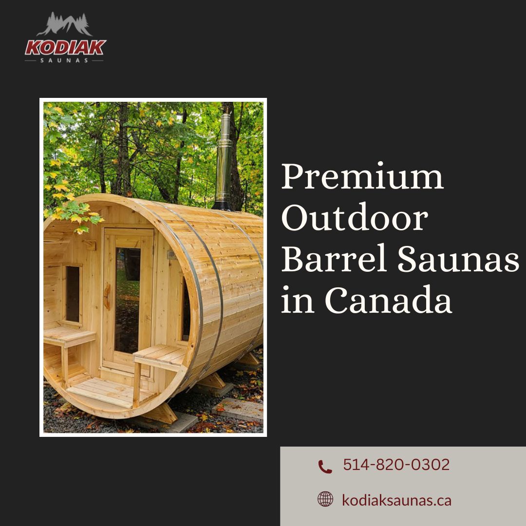 Premium Outdoor Barrel Saunas In Canada | Kodiak Saunas